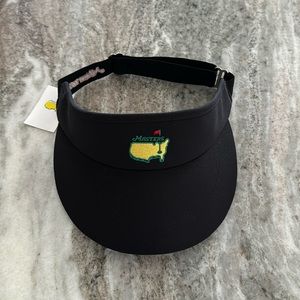 Masters Visor - Authentic Black Performance Golf